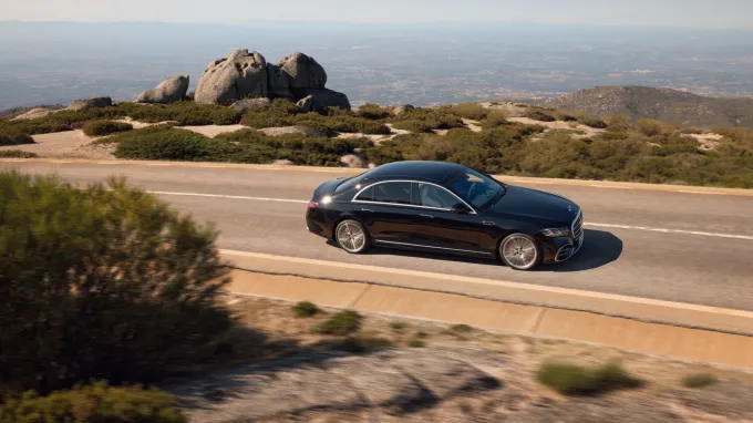 Mercedes Classe S : Vue de haut