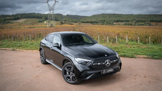 Mercedes GLC Coupé : 3/4 avant roues tournées