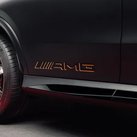 Mercedes AMG GLC Coupé 53 : bas de caisse et jante