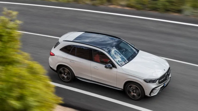 Mercedes GLC SUV : vue plongée