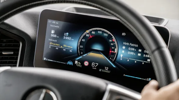 Mercedes Actros : Ecran d'instrumentation