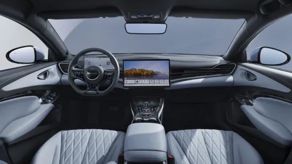 BYD Seal 2026 : intérieur bleu