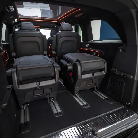 Mercedes VLE : Sièges arrière rabattus