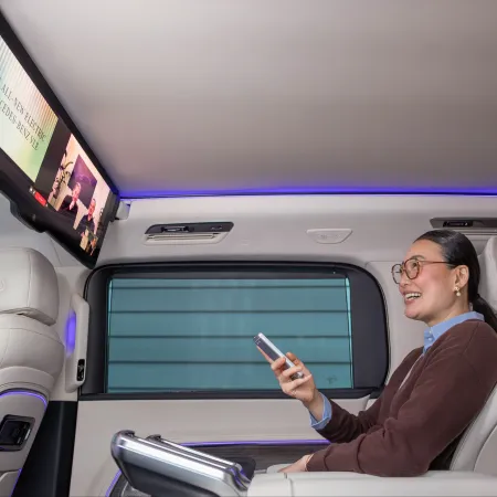 Mercedes VLE : Ecran cinema arrière